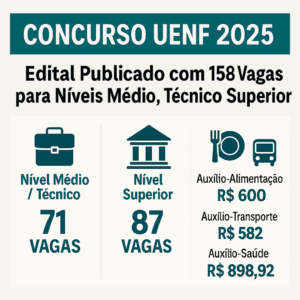 Concurso UENF 2025: Edital Publicado com 158